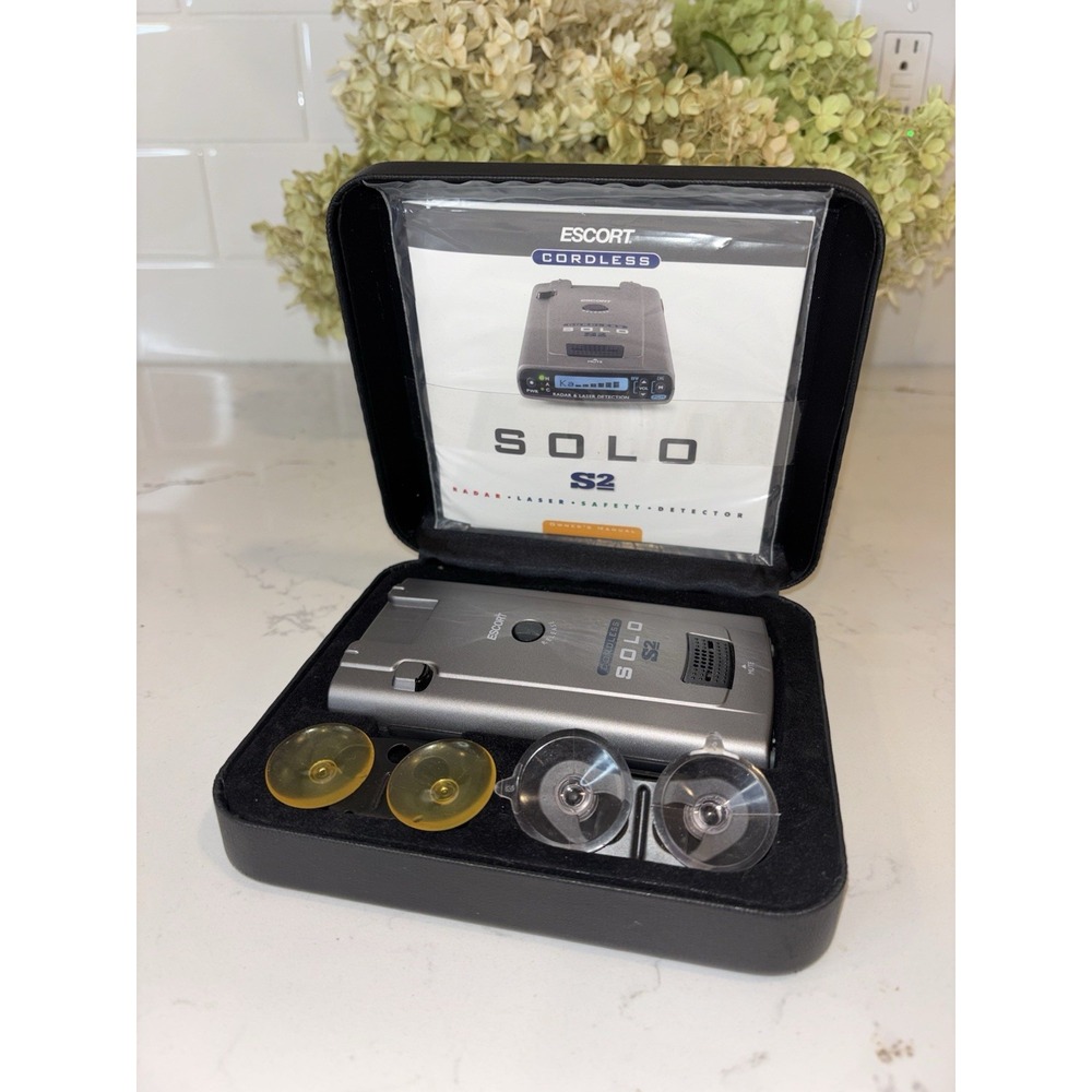 Escort Solo S2 Gray Battery Powered Cordless Radar And Laser Detector